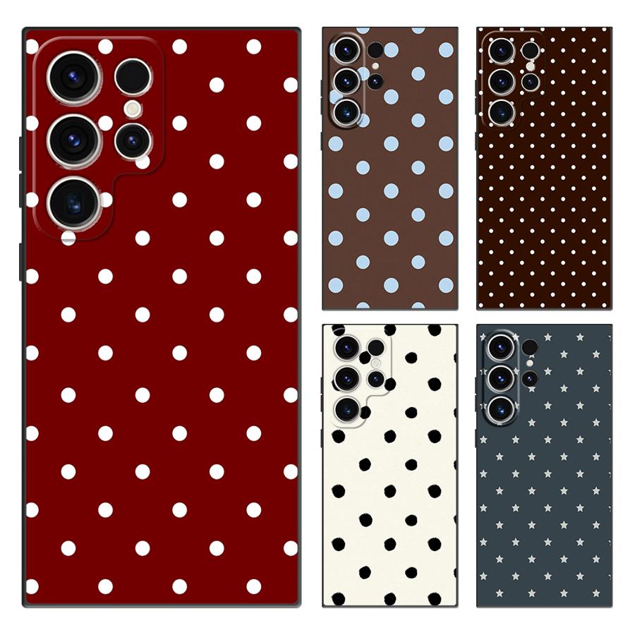 Samsung Galaxy S24 - Funda Retro con Diseño de Puntos